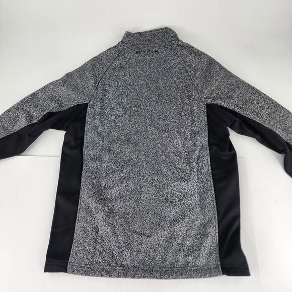 Spyder Charcoal Heather Speed Jacket Size M Mens Full Zip Fleece Jackets - Picture 2 of 10